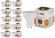 LED MR16-6W-827-GU10 ЭРА (комплект 10шт) светодиодная лампа Б0020543