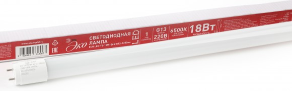 ECO LED T8-18W-865-G13-1200mm ЭРА (диод,трубка стекл,18Вт,хол,непов. G13) (25/700)