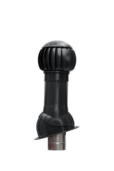 RRTV+S 160 Black Комплект RRTV D160 для фальцевой и битумной кровли пластик Black ERA STREETLINE
