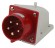 Б0032857 Вилка ЭРА VS-16-3P-PE-N-IP44 стационарная 515 3Р+РЕ+N 16А 380В IP44