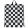 Мешок для обуви BRAUBERG большой удобный с ручкой, 51х41 см, "Black and white", 271595