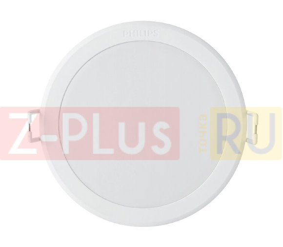Светильник светодиодный Philips ДВО-6Вт 3000K 400Лм IP20 круг белый 59444 080 6W 30K WH recessed LED