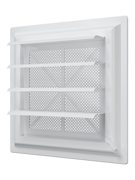 Решетка вентиляционная AIRVENT регулируемая жалюзи 281х281 пластик ERA