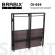 Стол BRABIX "Smart CD-009", 800х455х795 мм, ЛОФТ, складной, металл/ЛДСП ясень, каркас черный, 641875