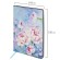 Блокнот А5 (143x210 мм), BRAUBERG VISTA "Pink flowers", под кожу, гибкий, срез фольга, 80 л., 112075