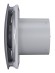 RIO 5C Dark gray metal Вентилятор накладной RIO D125 обратный клапан Dark gray metal DICITI