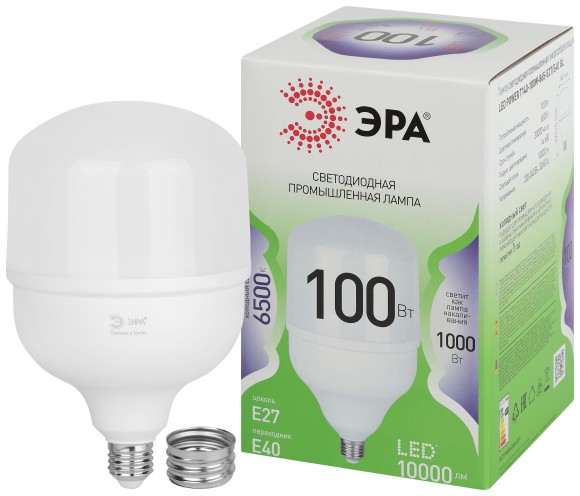 LED POWER T140-100W-865-E27/E40 GL Лампа светодиодная ЭРА GREEN LINE LED POWER T140-100W-865-E27/E40 GL Е27/Е40 100 Вт колокол холодный свет