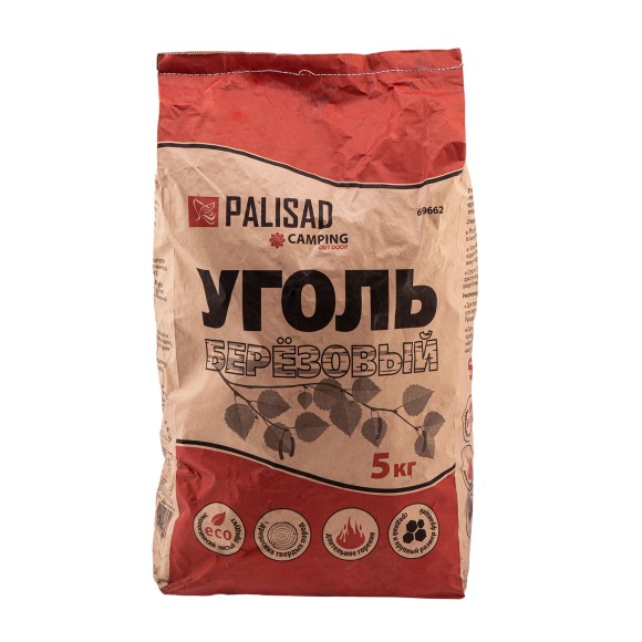 Уголь берёзовый, 5 кг Camping Palisad