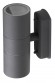 Б0034633 WL28 GY Подсветка ЭРА Декоративная подсветка 2*GU10 MAX35W IP54 серый (20/540)