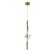 Подвесной светодиодный светильник Indigo Intreccio 14025/1P Brass V000144L