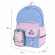 Рюкзак BRAUBERG PASTEL с термонашивками в комплекте, "Friendly bunnies", голубой, 40х29х14 см, 271423