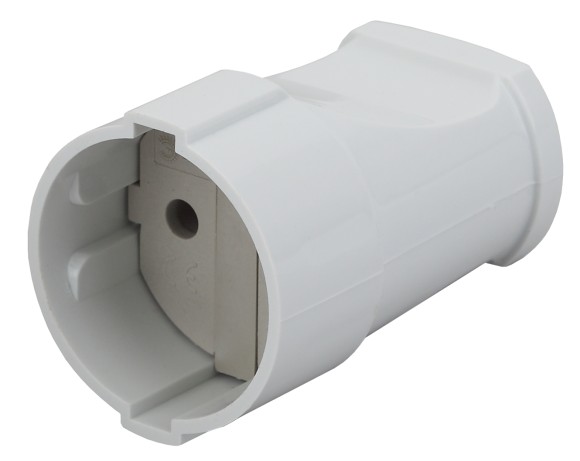 Б0039680 Розетка ЭРА Rx1-W кабельная без заземления прямая 10A белая