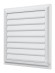 Решетка вентиляционная AIRVENT регулируемая жалюзи 402х442 пластик ERA