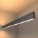 Линейный светодиодный подвесной двусторонний светильник 128см 50Вт 3000К матовое серебро 101-200-40-128