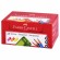 Точилка FABER-CASTELL, с контейнером, прямоугольная, пластиковая, детали флуоресцентные, ассорти, 581525