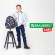 Рюкзак BRAUBERG KIDS SET, с пеналом в комплекте, 2 отделения, "Space infinity", 37x28x16 см, 272099