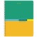 Тетрадь А5 80 л. BRAUBERG, гребень, клетка, обложка картон, "Color" (микс в спайке), 404413