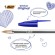 Ручки шариковые BIC "Cristal Original", НАБОР 4 шт., СИНИЕ, узел 1 мм, линия 0,32 мм, пакет, 8308601