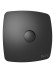 RIO 5C Matt black Вентилятор накладной RIO D125 обратный клапан Matt black DICITI