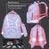 Рюкзак BRAUBERG KIDS SET, с пеналом в комплекте, 2 отделения, "Rainbow clouds", 37x28x16 см, 272100