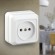 Б0038870 2Э-201-01 Intro Розетка 2P, 16А-250В, ОУ, б.м.п., Quadro, белый (10/200/3600)