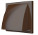 Выход стеновой с обратный клапаном Hood 1515 Brown Zernberg 10417471