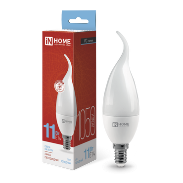 4690612030494 Лампа сд LED-СВЕЧА НА ВЕТРУ-VC 11Вт 230В Е14 6500К 1050Лм IN HOME