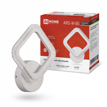 4690612043135 Светильник сд ELEGANT ARIS-W-BG 15Вт 230В 3000-6500K 1200Лм STEP COLOR белый IN HOME