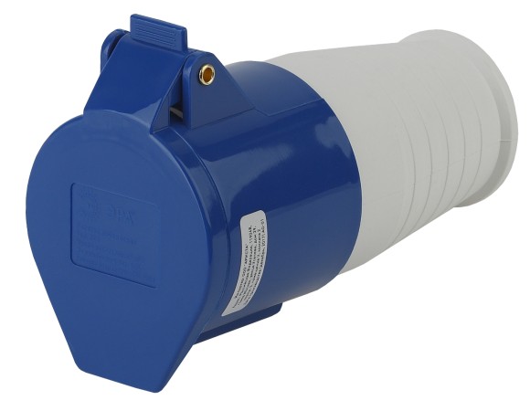 Б0032864 Розетка ЭРА R-32-2P-PE-IP44 переносная 223 2Р+РЕ 32А 220В IP44