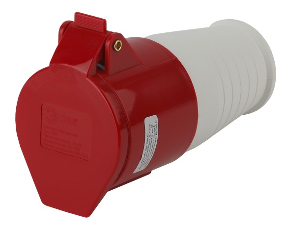 Б0032865 Розетка ЭРА R-32-3P-PE-IP44 переносная 224 3Р+РЕ 32А 380В IP44