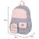 Рюкзак BRAUBERG PASTEL с термонашивками в комплекте, "Sweet paws", серый, 40х29х14 см, 272064