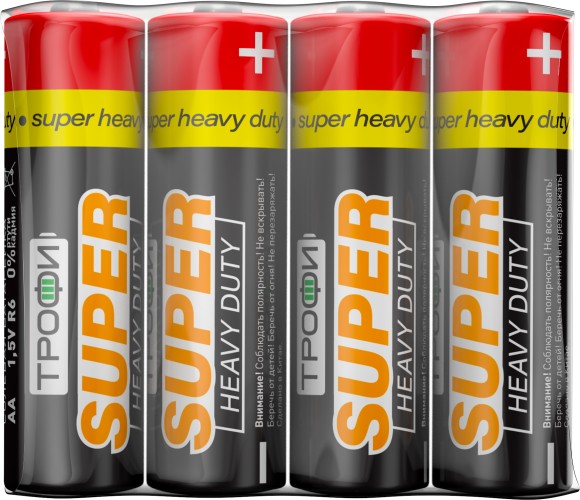 C0033715 Батарейки Трофи R6-4S SUPER HEAVY DUTY Zinc (60/1200/28800)
