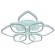 Потолочная светодиодная люстра Profit Light 8022/4+4 WHT