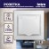 Б0027611 1-203-01 Intro Розетка 2P+E Schuko с крышкой, 16А-250В, IP20, СУ, Plano, белый (10/100/2000)