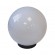 Садово-парковый светильник ЭРА НТУ 02-100-301 шар опаловый призма на опору / кронштейн IP44 Е27 max100Вт d300mm