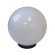 Садово-парковый светильник ЭРА НТУ 02-100-301 шар опаловый призма на опору / кронштейн IP44 Е27 max100Вт d300mm