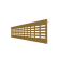 4810DP Al Сhampagne, Решетка переточная алюминиевая с анодированным покрытием 480x100, Сhampagne