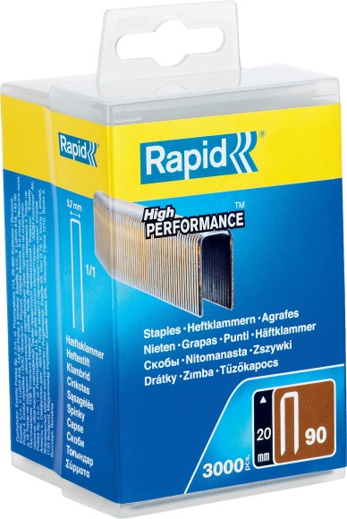 RAPID узкие, тип 90, 20 мм, 3000 шт, закаленные супертвердые гвозди (5000123)