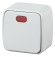 Б0036093 3-102-01 Intro Выключатель с подсветкой, 10А-250В, IP20, ОУ, Polo, белый (18/360/4320)