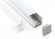 Комплект заглушек для накладного алюминиевого профиля светодиодной ленты (10 пар) ZLL-2-ALP001-R