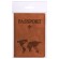 Обложка для паспорта "Passport Map", мягкая экокожа, коричневая, STAFF, 238876