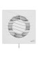 REST 4S C -02 Вентилятор накладной REST D100 сетка, пластиковый обратный клапан, тяговый выключатель ERA