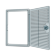 1510ДФ, Люк-дверца ревизионная вентилируемая, накладная "ДЕКОФОТ" АБС 150х100 