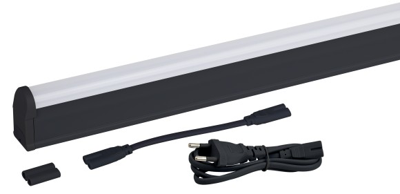 LLED-01-04W-4000-B Линейный светодиодный светильник ЭРА LLED-01-04W-4000-B 4Вт 4000K L314мм с выключателем черный