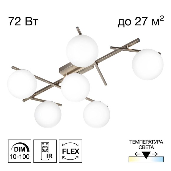 Потолочная светодиодная люстра Citilux Dorsy CL223161