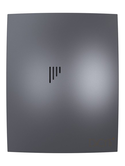 BREEZE 4C Dark gray metal Вентилятор накладной BREEZE D100 обратный клапан Dark gray metal DICITI