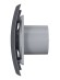 BREEZE 4C Dark gray metal Вентилятор накладной BREEZE D100 обратный клапан Dark gray metal DICITI