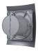 BREEZE 4C Dark gray metal Вентилятор накладной BREEZE D100 обратный клапан Dark gray metal DICITI