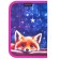 Пенал BRAUBERG, 1 отделение, 2 откидные планки, полиэстер, 21х14 см, Cute fox, 272318