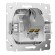 W5120101 W5120101/ Розетка Ethernet RJ-45 cat. 6A экранированная (белый) W5120101